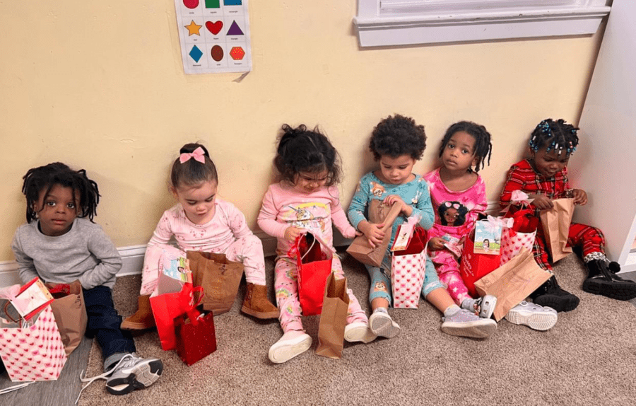 Valentine's Day Party and Gifts in Program 2 Class